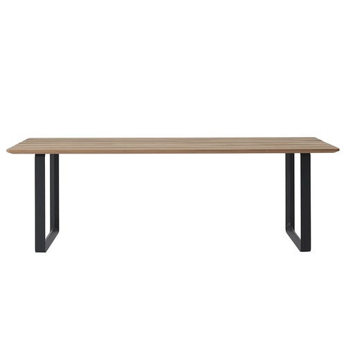 70/70 ruokapöytä 225x90 cm Sapele Mahogany/Anthracite Black