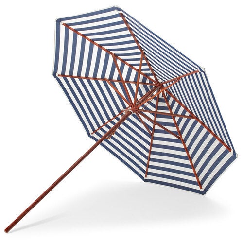 Messina Aurinkovarjo Ø270 Cm Dark Blue Stripes 