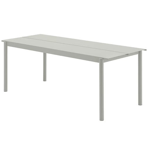 Linear Steel Ruokapöytä 200X75 cm Grey 