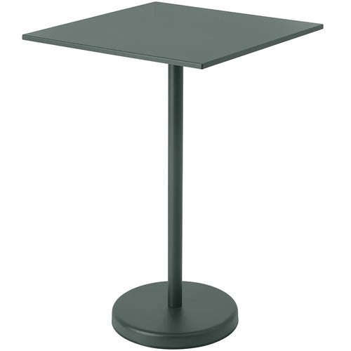 Linear Steel Baaripöytä 70x70 cm Dark Green 