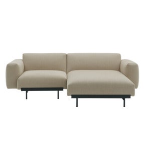In Situ 2-istuttava modulaarinen sohva Config 4 - Ecriture240/Musta