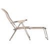 Spaghetti footrest taupe matt alumiini