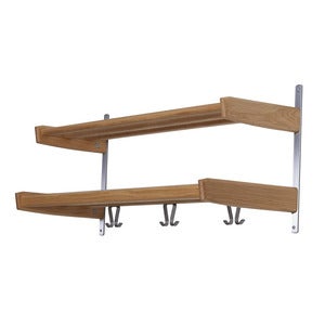 Meja Hattuhylly 90 cm 2 hyllyä Lakattu tammi