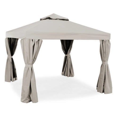 Luxor paviljonki 300x300 cm sand alumiini