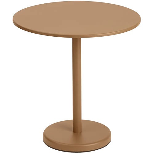 Linear Steel Bistropöytä Ø70 cm Burnt Orange 