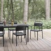 Linear Steel Ruokailutuoli Anthracite Black 