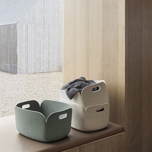 Restore Basket säilytyslaatikko koriin 28 x 28 cm - Dusty Green 