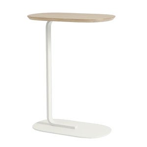 Relate sivupöytä 73,5 cm - Oak Laminate/Off-White