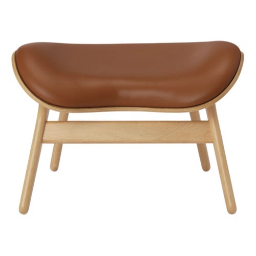 A Conversation Piece Ottoman Rakkaus Oak/Umage Leather Cognac
