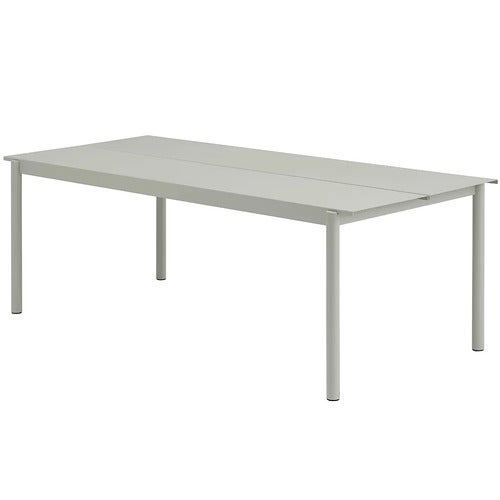 Linear Steel Ruokapöytä 220x90 cm Grey 