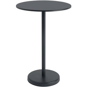 Linear Steel Baaripöytä Ø70 cm Anthracite Black 