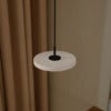 Asteria Micro Kattovalaisin Ø15 cm Pearl White/musta