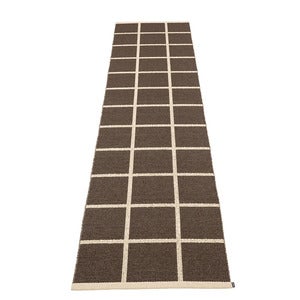 Kudottu Matto Criss Dark Brown 70x300 cm