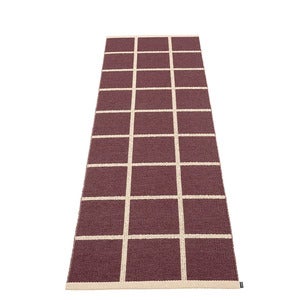 Kudottu Matto Criss Burgundy 70x225 cm