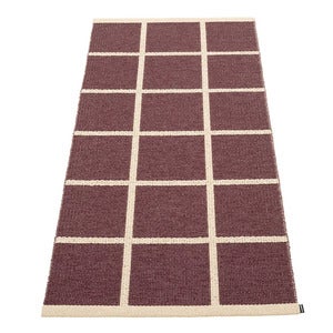 Kudottu Matto Criss Burgundy 70x150 cm