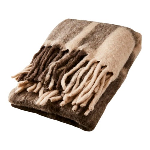 FRASSE ruudullinen ruskea/beige/harmaa