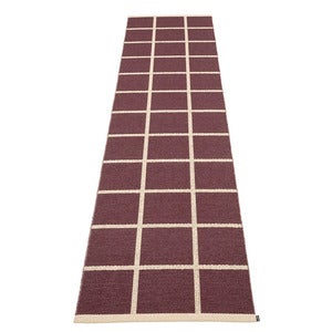 Kudottu Matto Criss Burgundy 70x300 cm