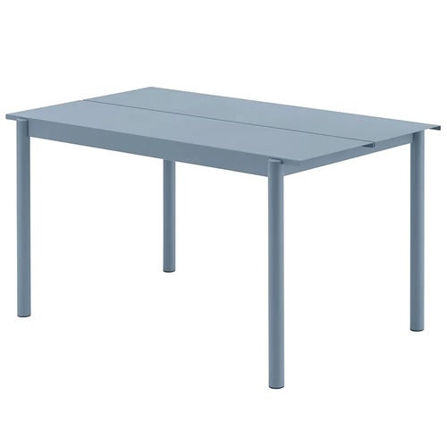 Linear Steel Ruokapöytä 140X75 cm Pale Blue 