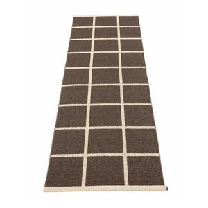 Kudottu Matto Criss Dark Brown 70x225 cm