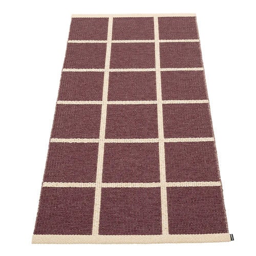 Kudottu Matto Criss Burgundy 70x150 cm