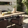 70/70 ruokapöytä 225x90 cm Sapele Mahogany/Grey