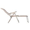 Spaghetti footrest taupe matt alumiini