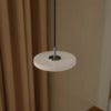 Asteria Micro Kattovalaisin Ø15 cm Pearl White/Teräs
