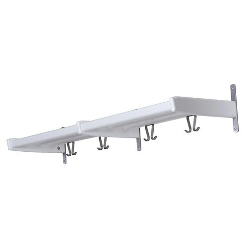 Meja Hattuhylly 115 cm Valkoinen lakattu koivu