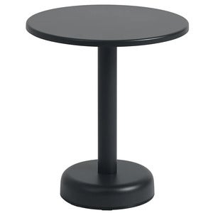 Linear Steel Sohvapöytä Ø42 cm Anthracite Black 