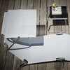 Amigo aurinkotuoli top valkoinen alumiini/tekstiili 