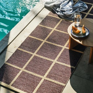 Kudottu Matto Criss Burgundy 70x225 cm