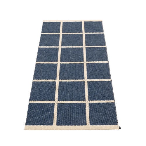 Kudottu Matto Criss Dark Blue 70x150 cm