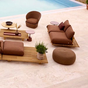 Circle jakkara erittäin suuri Umber brown Soft Rope