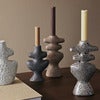 Yara Candle Holder - Large - Dark Sand