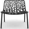 Forest loungenojatuoli Black 