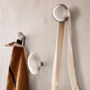 Mushroom Koukkku - Brushed Stainless Steel