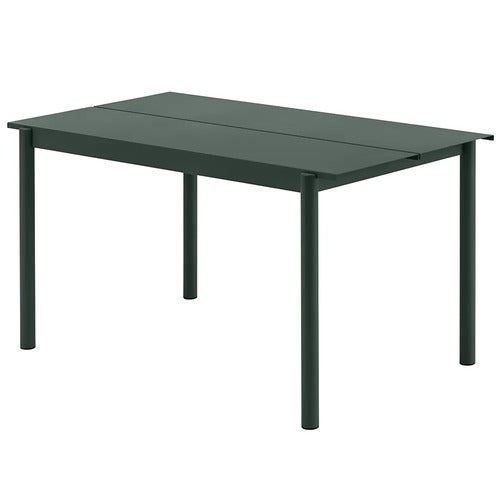 Linear Steel Ruokapöytä 140X75 cm Dark Green 