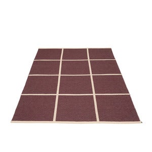 Kudottu Matto Criss Burgundy 180x260 cm