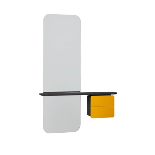 One More Look Peili musta tammi/ Nuance Orange