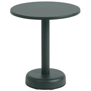 Linear Steel Sohvapöytä Ø42 cm Dark Green 