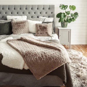 Fluffy Tyynyliina 45x45 cm Ivory