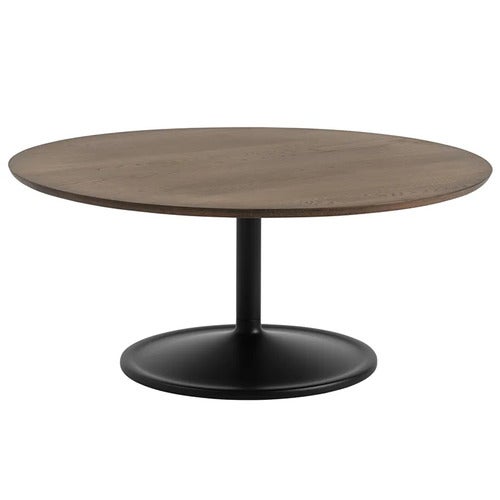 Soft Coffee Table 95 cm Dark Oiled Oak Black
