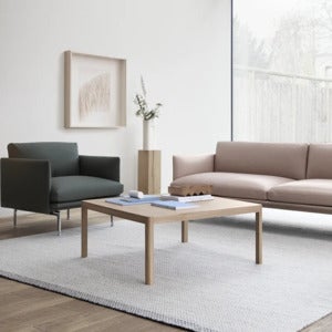 Workshop sohvapöytä 86 x 86 cm - Oak Veneer Oak