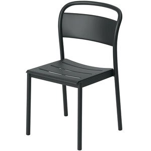 Linear Steel Ruokailutuoli Anthracite Black 