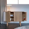  Treasures 2-ovinen kaappi tammi/white sands