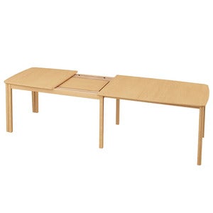 SM107 Ruokapoyta 101x160-316-368 cm Massiivinen luonnonoljytty tammi