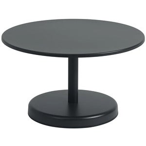 Linear Steel Sohvapöytä Ø70 cm Anthracite Black 
