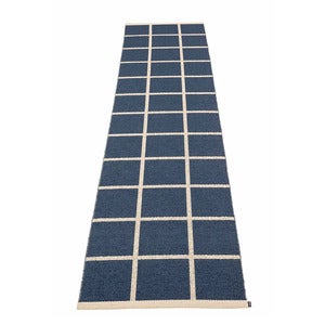 Kudottu Matto Criss Dark Blue 70x300 cm
