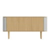Treasures 3-ovinen kaappi tammi/Sterling
