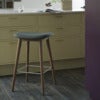 Fiber baarituoli korkea Wood Base - 75 cm - Natural White/Oak